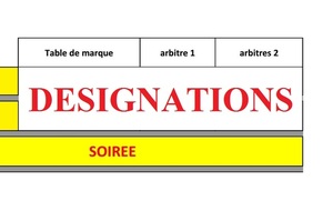 Désignations Samedi 23 Septembre