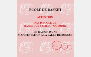 PAS D'ECOLE DE BASKET