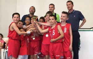 Les poussins vainqueurs du tournoi de Coteaux du Luy! 