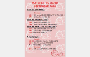 WEEKEND DU 29 30 SEPTEMBRE