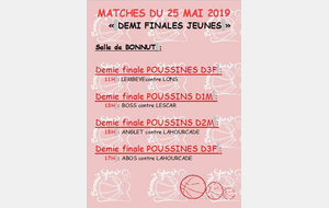 DEMIE FINALES U11 F &amp; U11 M