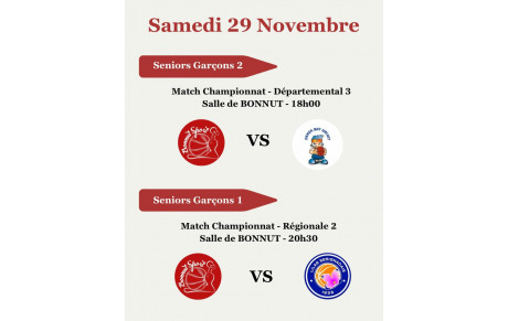 29 et 30 Novembre : Programme du week-end