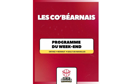 10 et 11 Janvier : Programme du week-end