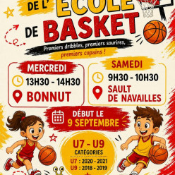 Reprise du Micro Basket et Ecole de Basket Saison 2026 - 2027